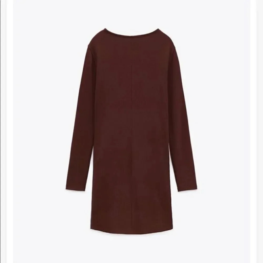 Zara CUT OUT PLEATED DRESS - Picture 2 of 9